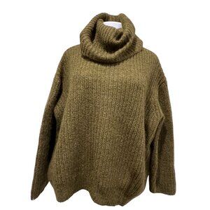 COS Oversized Mohair Sweater, Olive, M